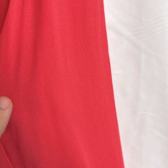 & Other Stories Long Sleeve Semi Sheer Coral Blouse - Picture 9 of 9